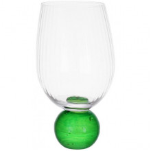 Набір 6 склянок "Bauble Glass" 450мл на зеленій ніжці (3497)