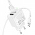 Мережевий зарядний пристрій з кабелем BOROFONE BAS41A Potential dual-port charger set(Micro) White (6941991113765) (497)