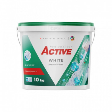 Стиральный порошок Active PR White С ароматом свежести 10 кг + Дозатор (4820196011194) (15597)