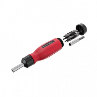 Отвертка реверсивная с комплектом насадок 12 ед INTERTOOL VT-1003 (17597)