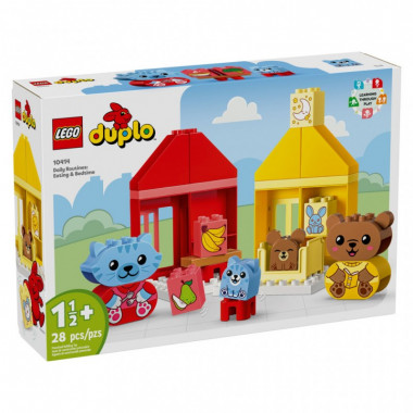 Конструктор LEGO DUPLO My First Повседневные процедуры: Время ужина и сна 28 деталей (10414) (7597)