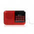 Радиоприёмник с FM USB MicroSD BKK S61 радио на аккумуляторе Красный (20697)