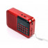 Радиоприёмник с FM USB MicroSD BKK S61 радио на аккумуляторе Красный (20697)
