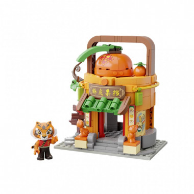Конструктор Pantasy Kung Fu Panda Кунгфу Панда Мини Вид на улицу - Фруктовая лавка Тигрицы (86508) (7697)