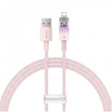 Кабель Baseus Explorer Series Fast Charging Cable with Smart Temperature Control USB to iP 2.4A 1m Pink (CATS010004) (14897)