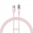 Кабель Baseus Explorer Series Fast Charging Cable with Smart Temperature Control USB to iP 2.4A 1m Pink (CATS010004) (14897)