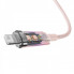 Кабель Baseus Explorer Series Fast Charging Cable with Smart Temperature Control USB to iP 2.4A 1m Pink (CATS010004) (14897)