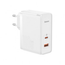 Сетевое зарядное устройство Baseus GaN5 Pro 2 порта, USB + Type-C 100W Белый (CCGP090202) (2897)