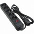 Сетевой фильтр питания Patron 2 m3*1mm2 (SP-1055U) 5 розеток BLACK (EXT-PN-SP-1055U) (15997)