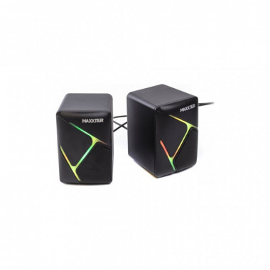 Акустическая система Maxxter CSP-U004RGB USB Black (CSP-U004RGB) (17008)
