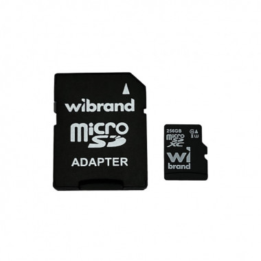 Карта пам'яті microSDXC (UHS-1 U3) Wibrand 256Gb class 10 (adapter SD) (WICDHU3/256GB-A) (19008)