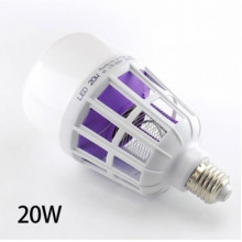 Лампочка ловушка от комаров 2 в 1 с електрошоком 220V светодиодная 20W цоколь E27 Mosquito Killer (9208)