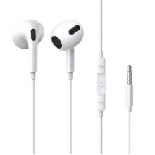 Навушники Baseus Encok 3.5mm lateral in-ear Wired Earphone H17 White (NGCR020002) (15308)