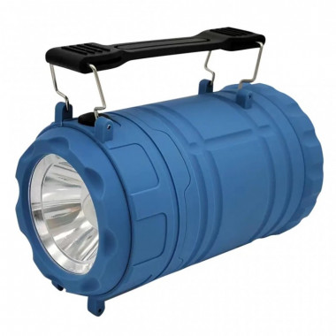 Фонарь Quantum Nice blue 1WLED + 3WCOB 3xAА (QM-FL3041) (17508)