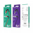 Кабель BOROFONE BX32 USB to Micro 2.4A, 1m, nylon, aluminum+TPE connectors, Black (6931474710437) (20508)