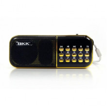 Радиоприёмник с FM USB MicroSD BKK B837 радио на аккумуляторе 18650 (20708)