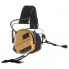 Активные защитные наушники Earmor M32 PLUS (CB) Coyote с гарнитурой (708)
