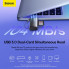 Кардридер Baseus Lite Series USB-A  to SD/TF Card Reader  Grey (WKQX060013) (18908)