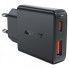 Мережевий зарядний пристрій ACEFAST A69 PD30W GaN (USB-A+USB-C) ultra-thin charger Black (6974316282709) (19908)