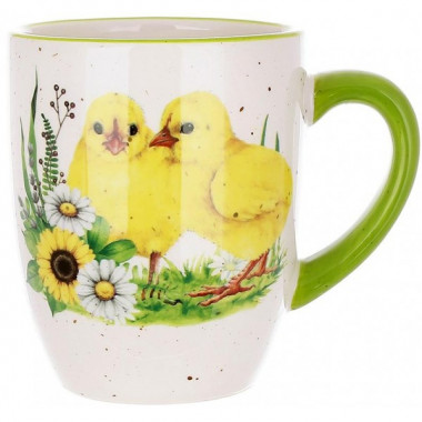 Кухоль керамічний "Happy Easter" Курчата 340мл (4018)