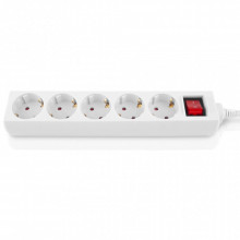 Сетевой фильтр питания REAL-EL RS-Protect M 5m, white (EL122300029) (16218)