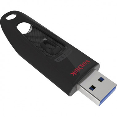 Флеш-накопичувач SanDisk USB 3.0 Ultra 64Gb (130Mb/s) Black (SDCZ48-064G-U46) (218)