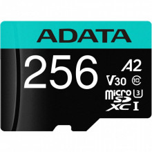 Карта памяти ADATA 256GB microSD class 10 UHS-I U3 V30 A2 Premier Pro SD 6.0 (AUSDX256GUI3V30SA2-RA1) (22218)
