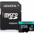 Карта памяти ADATA 256GB microSD class 10 UHS-I U3 V30 A2 Premier Pro SD 6.0 (AUSDX256GUI3V30SA2-RA1) (22218)