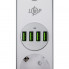 Сетевой фильтр (удлинитель) LP F24U4 (4x230V-2500W, 4xUSB-5V/3,4A 17W Auto Max) (1318)