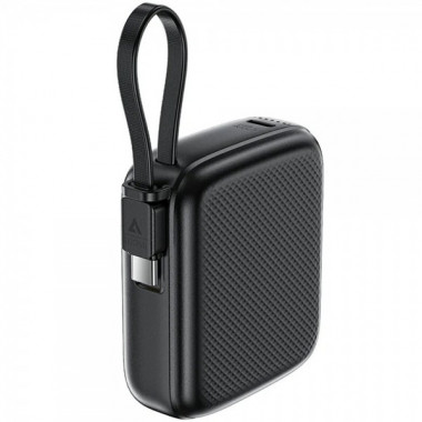 Зовнішній акумулятор ACEFAST M15-10000 PD20W power bank with cable Black (6974316283973) (16318)