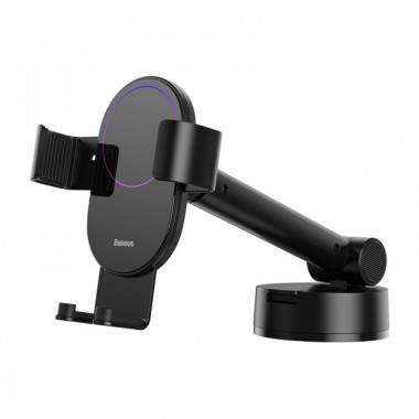 Автотримач для телефона Baseus Simplism gravity car mount holder with suction base Black (SUYL-JY01) (18318)