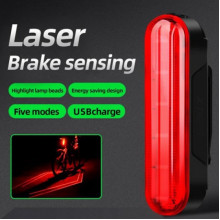 Велосипедный фонарь аккумуляторный LEADBIKE LD80-6LED с лазерной разметкой велофонарь (9318)