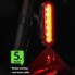Велосипедный фонарь аккумуляторный LEADBIKE LD80-6LED с лазерной разметкой велофонарь (9318)