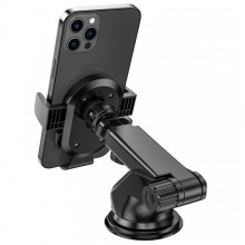 Автотримач для телефона BOROFONE BH39 Amazing bay one touch center console car holder Black (6931474742506) (17418)