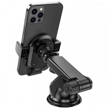 Автотримач для телефона BOROFONE BH39 Amazing bay one touch center console car holder Black (6931474742506) (17418)