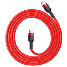 Кабель Baseus Cafule USB Cable Type-C-Type-C 3A 1m Red (CATKLF-G09) (19518)