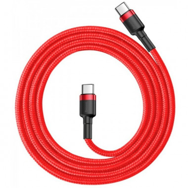 Кабель Baseus Cafule USB Cable Type-C-Type-C 3A 1m Red (CATKLF-G09) (19518)