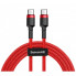 Кабель Baseus Cafule USB Cable Type-C-Type-C 3A 1m Red (CATKLF-G09) (19518)