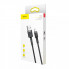 Кабель Baseus Cafule Cable USB For Lightning 2.4A 0.5m Gray+Black (CALKLF-AG1) (14618)