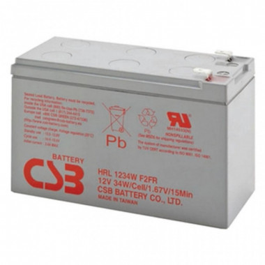 Батарея к ИБП CSB 12В 9Ач (HRL1234WF2FR) (HRL1234WF2FR) (15918)