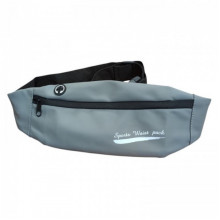 Спортивная сумка для бега Sport bag Бананка для пробежек Беговая поясная сумка Серая (17918)