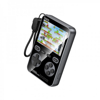 Зовнішній акумулятор HOCO Q47 Shine PD20W power bank with game console(10000mAh) Metal Gray (6942007664332) (19918)