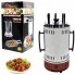 Электрошашлычница шашлычница Domotec BBQ на 6 шампуров 1000W Красная (20918)