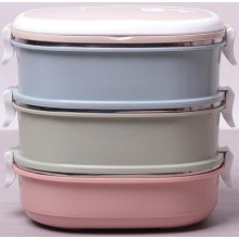 Ланч-бокс Kamille Food Box 3 ємності по 700 мл, 20х14.5х18.5см (7028)