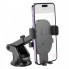 Автотримач для телефона HOCO H19 Mighty one-button car holder(center console) Black (6942007601580) (20128)