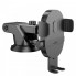 Автотримач для телефона HOCO H19 Mighty one-button car holder(center console) Black (6942007601580) (20128)