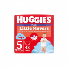 Подгузники Huggies Little Movers/Pants 5 (12-17 кг) для мальчиков 48 шт (5029053547619) (7128)