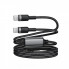 Кабель ACEFAST C22-02 USB-C to 2*USB-C 100W aluminum alloy charging data cable Black (6974316285120) (16328)