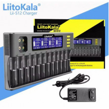 Зарядное устройство на 12 каналов Liitokala Lii-S12 1.2V/3.2V Li-Fe/3.7VLi-Ion/3.8VLi-Ion/9V Крона (22328)