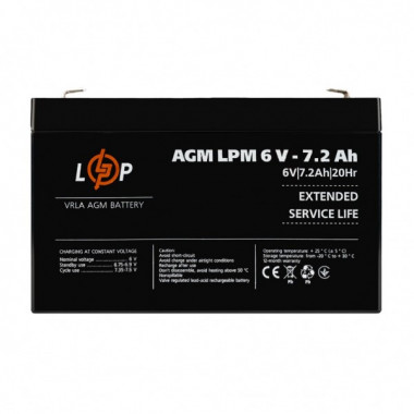 Аккумулятор AGM LPM 6V - 7.2 Ah (15528)